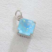 1pc Copper Square Cubic Zirconia Micropave Pendant, DIY Jewelry Accessory For Necklace, Bracelet, Earrings