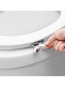 Hands-Free Toilet Seat Lifter With Convenient Touchless Handles – Easily Attach For Effortless Toilet Seat Raising & Lowering, Promoting Better Hygiene For The Whole Family – Ideal For Bathroom, Summer Toilets, And Sanitary Home Solutions With Stylish Toilet Tank Cover - 彩色 - 查看 7