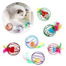 1 Piece Energetic Cat Toy Set - Interactive Mouse And Animal Toys With Roller Ball For Endless Entertainment, Keeping Your Feline Friend Engaged And Active, No Batteries Required