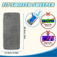 2/4/6/8PCS Reusable Mop Pads Refills Fit For - Washable Microfiber Wet And Dry Mop Pad Compatible With Sweeper Mops, Perfect For Surface And Hardwood Floor Cleaning(Mop Is NOT Included)