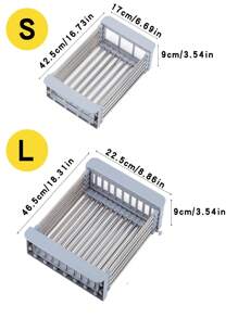 1 pezzo Supporto estendibile per lavello da cucina, supporto per stoviglie, organizzatore per lavello, reggimensole per utensili