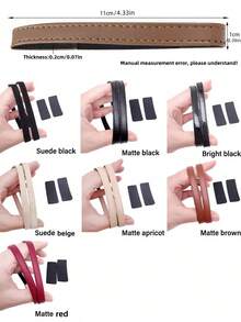 1Pair Elastic High Heel Straps - No-Slip Adjustable Ankle Bands With Hook & Loop Closure, Invisible Shoe Accessories For Women's Pumps & Dress Shoes (Black/Red/Beige, One Size Fits Most) - Multicolor - View 2