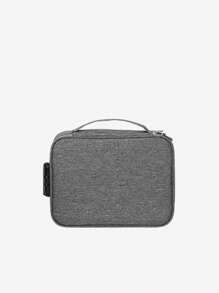 1pc Digital Storage Bag Camera Data Cable Usb Data Pack Large Capacity Password Lock Anti-Theft Travel Bag, Travel Portable Portable Lightweight Travel Supplies, Three Colors Optional, Meet Storage Needs, Hook And Loop Partitions Free Separation Flexible Combination Reasonable Use Of Internal Space, Suitable For Daily Use
