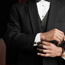 طقم أزرار أكمام رجالي عصري وشائع، أزرار أكمام فاخرة مطلية بالفضة، إكسسوارات العريس كهدية زواج، هدية مثالية للحبيب في عيد الحب أو عيد الميلاد أو عيد الهالوين أو رأس السنة الجديدة