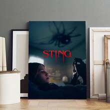 Horror Film Sting Minimalist Vintage Movie Poster Canvas Poster Home Bedroom Garage Art Deco Canvas Painting And Prints Wall Art Picture For Bedroom Home Decor