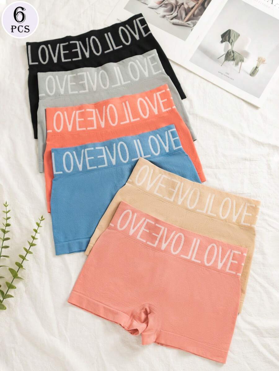 Set de 6 calzones sin costuras para dama, ropa interior versátil - Multicolor - Ver 1