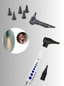 1PC Mini Otoscope Without Battery, Medical Otoscope Portable Ear Monitor, LED Light, Battery-Free, Medical Diagnostic Tools, Health And Household Items. If You Want To Use This Product, You Will Need To Purchase A Separate Battery To Install. The Size Of The Entry Into The Ear Is 0.2in,School,Back To School,Travel,Travel Essentials,Home Essentials,Ear Cleaner - Multicolor - View 5