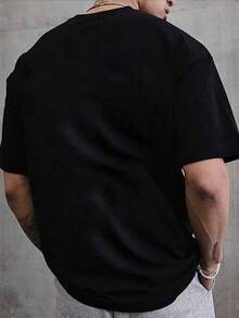 Stylish Heavy Cotton Men's TShirt, 220gsm Pure Cotton Misa Misa Anime Print Tee, Ideal Gift For Anime Fans, Perfect For Casual Wear, Suitable For Men & Teen Boys - Black - View 3