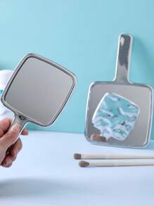 1pc/2pcs Portable Small Mirror, Wavy Pattern Handheld Makeup Mirror, Luxury High-End Compact Mirror For Touch-Up