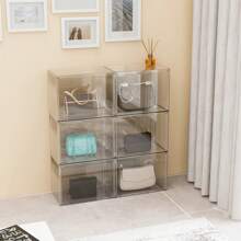 1 Pieza Caja de exhibición transparente organizadora - Organizador de bolso multicompartimento, Caja de almacenamiento transparente para joyas y accesorios, Elegante decoración para el hogar y la oficina, Contenedor duradero y hermoso