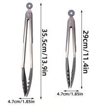 1pc Silicone High Heat Resistant Food Clip, Non-Stick Steak Tongs, Anti-Scald Food Clip, Suitable For Bbq, Salad, Pasta
