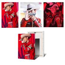1pc/3PCS Wall Arts Posters Optional Frame Pop Singer Posters Suitable For Residential And Dormitory Walls, Living Room And Bar Decoration, Dining Room Or Bathroom, Room Decoration, High-Quality, Indoor/Outdoor Canvas Art