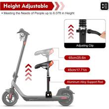 SHZICMY Electric Scooter Seat Saddle Only For M365 And M365 Pro Adjustable Scooter Seat Attachment Folding Free Punch Saddle,Comfortable Shock Absorbing Seat Saddle Scooter Seat