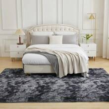 1 Stück Luxus Plüsch rutschfeste Bodenmatte - Weich, flauschig, Batik-Effekt, unifarbene, hochwertige Polyester Matte, nur Handwäsche, rechteckige Bodenmatte für den Innenbereich in Wohnzimmer, Schlafzimmer, Badezimmer, Eingangsbereich, mit strukturierter Oberfläche, maschinell hergestellt, langlebig, Raumdekoration, Schulanfang