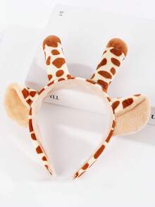 Halloween Cartoon Animal Headband Plush Hair Accessories Rabbit Cat Cow Tiger Sheep - One Size - View 62