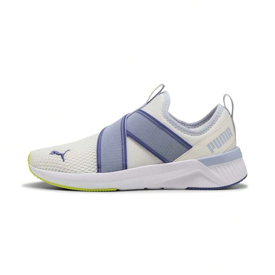 Puma Women's SOFTRIDE Harli Slip-On Running Shoes Women - warm white/cool weather/blue crystal - View 1