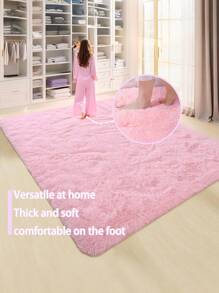 Una alfombra de estilo nórdico y natural de color rosa, adecuada para la decoración de la ventana del dormitorio, el tatami durante todo el año. Una alfombra de estilo nórdico Ins para la sala de estar y la mesa de centro con una sensación de lujo ligero, perfecta para crear una atmósfera decorativa festiva.