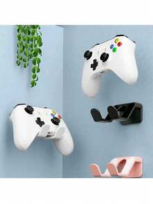 1/2pcs Universal Headphone/Controller Holder Hanger Stand, Wall Mounted Earphone Display Rack For Home Office Dormitory - Multicolor - View 9