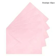 Set di cancelleria con busta. Buste eleganti rosa con decorazioni floreali, ideali per inviti a feste di compleanno, laurea, matrimonio e regali
