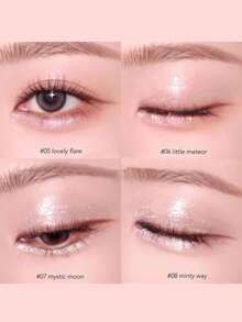 Rom&nd Romand THE UNIVERSE LIQUID GLITTER 05 LOVEY FLARE, Hydrating And Lightweight, Gel Suspension Formula, Dazzling Shine, Non-Sticky, Fast-Drying, 24-Hour Long-Lasting, Precise Lines, Can Be Used For Body Art And Various Purposes, Easy To Remove, Gentle On Skin, Adjustable Flow Valve, Pocket-Sized, Korean Cosmetics, 2g/0.07oz. - 05 LOVEY FLARE - 查看 3