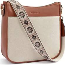 Bolsos cruzados para mujer BOSTANTEN de piel vegana, bolsos de hombro tipo hobo con correa de hombro ancha