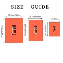 1幅简约大胆的墙面艺术帆布画，温暖阳光彩色印花帆布，多巴胺海报，适用于公寓、卧室、宿舍、走廊、房间装饰，送给爱书人的礼物，可选无框或有框。