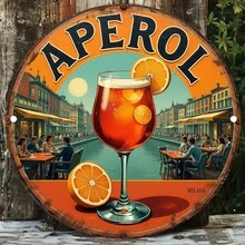 2D Flach - "Flussuferfest" dokumentiert Sommerfreizeit | Outdoor Soziales Thema, 19,81 * 19,81 cm runder Aufkleber, geeignet für Balkon Bar/Gartenfest/Terrassen Restaurant/Ferienhaus/Pool Dekoration, Zimmer Deko - Verschiedenfarbig - Übersicht 5