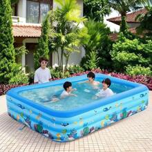 Piscina inflable familiar para niños, piscina grande para familia para uso al aire libre, piscina de natación de PVC reforzado