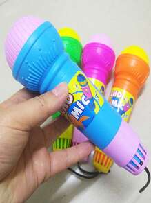 1pc Random Color Echo Microphone Toy,Perfect Gift To Have Fun With Singing And Pronunciation - No Batteries Required!(Some Parts Are Sent Random)