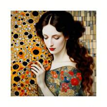 Set di pittura di diamanti 5D - Fiori e tramonti vibranti, Donne eleganti, Arte su tela senza cornice, Decorazione domestica perfetta e decorazione murale, Forniture per artigianato per principianti, Regali di compleanno ideali, Illustrazioni dettagliate su tela vibrante, Kit di pittura di diamanti