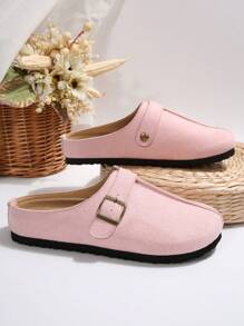 Nuevas sandalias planas de verano para mujer de talla grande, versátiles y con estilo, de media cobertura y fácil de poner, cómodas y de alta calidad