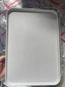 1pc/3PcThickened Plastic Restaurant Tray Fast Food Tray Bulk Rectangular Tray Restaurant Lunch Tray Kitchen Hotel Banquet (Large, Bright Color) - Multicolor - View 13