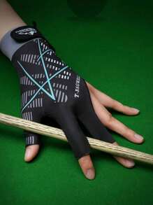 Guanti da biliardo a tre dita aperti, ad alta elasticità, traspiranti e sottili, guanti da snooker antiscivolo per mano sinistra, modelli unisex