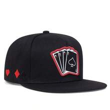 2024 New Fashion Hip Hop Cap Men Women Adjustable Playing Card Embroidered Baseball Cap Outdoor Sun Hat Unisex Snapback Hat - Black - View 14