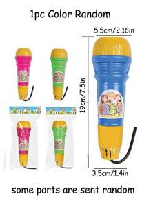 1pc Random Color Echo Microphone Toy,Perfect Gift To Have Fun With Singing And Pronunciation - No Batteries Required!(Some Parts Are Sent Random)