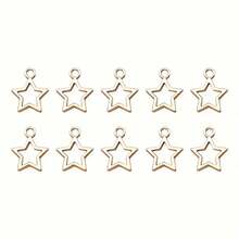 15/30/50 件锌合金螺旋星形吊坠，DIY 手链、耳环、项链工艺品 - 彩色 - 查看 3