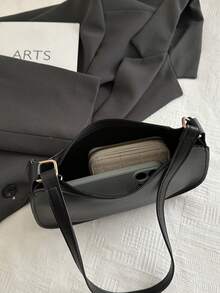 Borsa da ascella in PU alla moda, casual e minimalista, borsa a tracolla versatile, adatta per lo shopping, portafogli, giovani donne, studenti universitari, nuovi arrivati e lavoratori in ufficio. Molto adatta per uffici, università, lavoro, attività all'aperto, viaggi e uscite