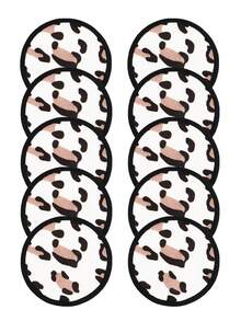 10 件可重复使用的卸妆棉，柔软卸妆棉，适用于洗面奶 - 可洗竹制圆垫，面部护肤垫，双面卸妆布，圆形设计用于面部和皮肤护理模糊蓬松海绵，去除浓妆和面部粉底垫，适合所有皮肤类型的面部清洁垫。 - 彩色 - 查看 19