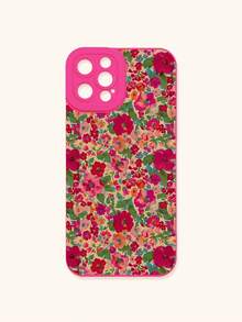 Funda de teléfono con estampado floral diminuto en rosa fucsia, funda de teléfono con estilo vintage de flores dispersas multicolor en rosa fucsia, funda de protección de lente, compatible con iPhone y Galaxy, compatible con iPhone 13, 15, 16 Pro Max, 16, 14, 15, 16 Plus, teléfonos Galaxy a prueba de agua, a prueba de golpes y resistente a arañazos - Multicolor - Ver 28