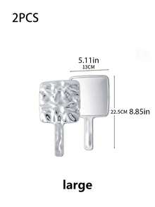 1个/2个便携式双面小镜子，波纹镜面，时尚简约，适合随身携带和居家使用。Y2K风格化妆镜，迷你梳妆镜，口袋镜，小镜子，客厅、卧室、浴室家居装饰，旅行用品，婚礼、派对、生日、送给男士、父母、挚友、老师的礼物，新年礼物，配饰，趣味礼物，化妆品，便宜，房间装饰，梳妆台，旅行，卧室，化妆配件，镜子，梳妆镜，迷你镜，便携镜，小镜子，手持镜，便宜，圣诞礼物，化妆品，化妆工具，便宜货，礼物，女士礼物，圣诞礼物