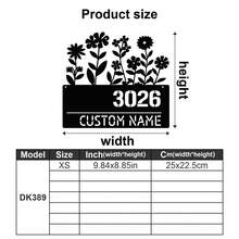 1 pieza Placa de metal personalizada con diseño de rama de árbol y pájaros con flores - Señal de dirección personalizada, número de casa, señal de dirección de jardín exterior, nombre de calle, apellido, decoración de patio - Regalo de registro, regalo para entusiastas del jardín, regalo para papá, regalo para mamá - Adornos, decoración del hogar, decoración de pared, decoración de habitación, decoración de sala de estar, decoración de dormitorio, decoración de baño, decoración de cocina, decoración de la casa, regalos personalizados, impresión gráfica - Multicolor - Ver 30