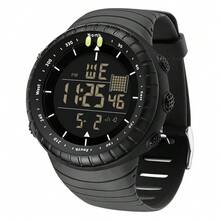 SANDA New Men's Watch Sports Digital Military Watch 50M Waterproof Men's Watch LED Men's Watch Military Watch - Black - View 2