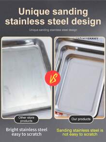 Stainless Steel Baking Sheet Tray Cooling Rack With, Cookie Pan With Cooling Rack, Pizza Crisper, Multipurpose Cooking Sheet Pan, Cooling Rack, Kitchen Cookware Set, Dishwasher Friendly Easy Clean