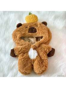 20cm Plush Doll Capeblanco Clothing Outfit, Cute Hooded Jumpsuit For Plush Doll, Unisex Doll Romper Costume (Doll Not Included) - Multicolor - View 7