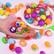 30/60 pezzi Assortito Miniature Figurine In Capsule Trasparenti - Adatto Per Distributori Automatici Di Gomme Da Masticare, Gadget Di Festa E Premi A Sorpresa, Nessuna Batteria Necessaria! Premi Mistero Di Festa, Regali Di Bambole, Natale, Regali Di Pasqua