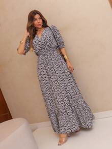 Women's Short Sleeve Floral Dress, Stretch Pleated Dress, Ruffle Hem, Brazilian Ribbed Dress, Prom Dress, Conference Dress, Fitted Dress, Plain Fabric, Nationwide Shipping Women's Long Dress With Puff Sleeves, Boat Neckline, Ruffle Hem, Puff Sleeves, Long, Casual, Elegant, Formal, Casual, Party, Nationwide Shipping, Formal, Blogger, Current Fashion, Women's Floral Long Dress, Luxurious Long Dress With Ruffles On The Sleeves Duna, Long Dress With Wide Straps And Ruffles, Long Dress With Roman Corset Women's Long Dress With Spandex Print, Long Dress With Braided Back, Women's Long Saree Dress, Viscose Sleeves, Long Crepe Dress With Corset And Buttons, Striped Spandex Sophia Duna Fashion Long Dress, Long Dress, Party Dress, Midi Dress, Modal Dress, Long Dress, Summer Collection 2025 - màu đen - Xem 5