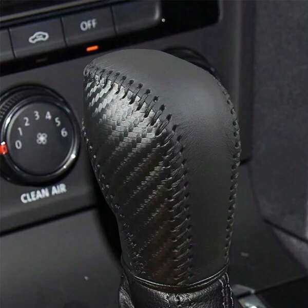 Car Leather Gear Shift Knob Cover For Golf Mk6 Mk7 Passat B7 B8 Tiguan MK2 CC Jetta Car Accessories