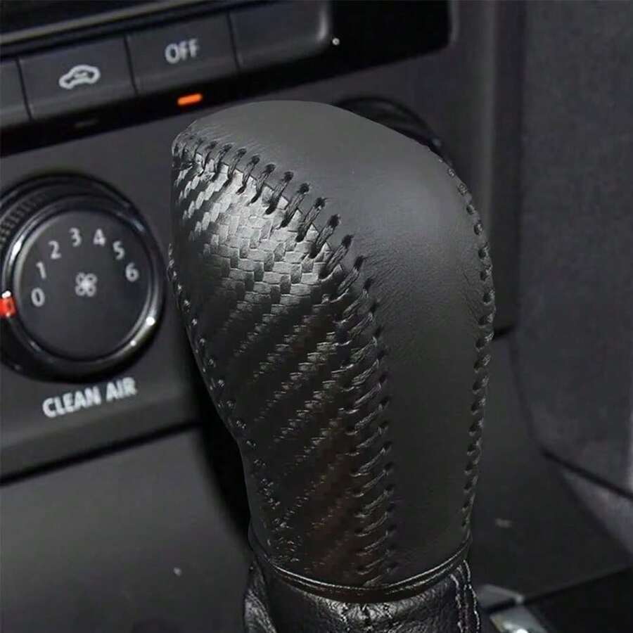 汽车皮革换挡杆罩适用于高尔夫 MK6 MK7 帕萨特 B7 B8 途观 MK2 CC 捷达汽车配件 - 均碼 - 查看 1