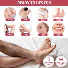Coconut Oil Wax Strips For Sensitive Skin - Gentle Hair Removal With Aloe Vera | Pre-Cut & Hypoallergenic | 40 Count For Face/Body - Đỏ - Xem 6