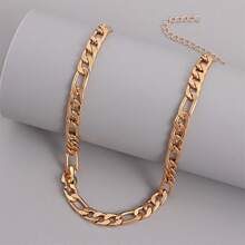 1 pieza Collar minimalista de cadena gruesa, accesorios de joyería para mujeres y niñas